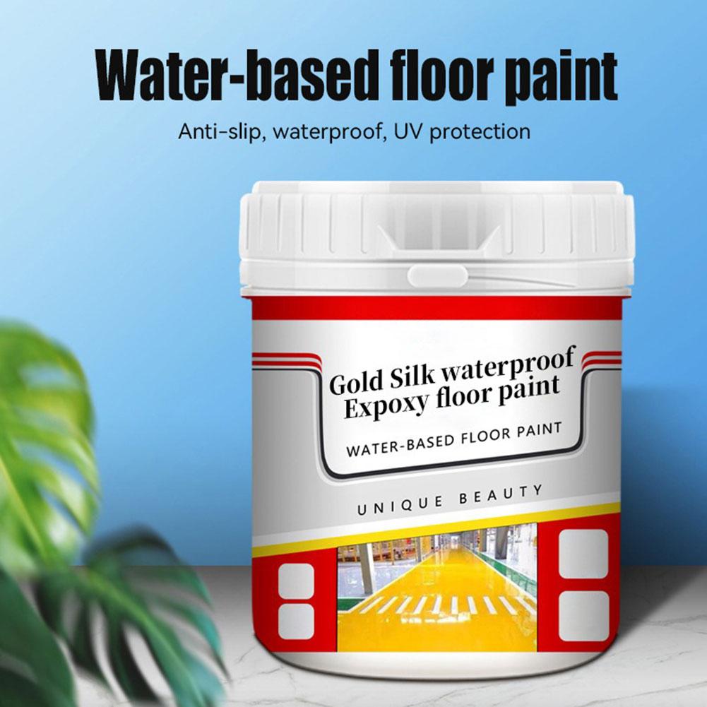 Wasserbasierte Bodenfarbe Gold Seide Wasserdichte Epoxid-Bodenfarbe Für Garage Haus Platz