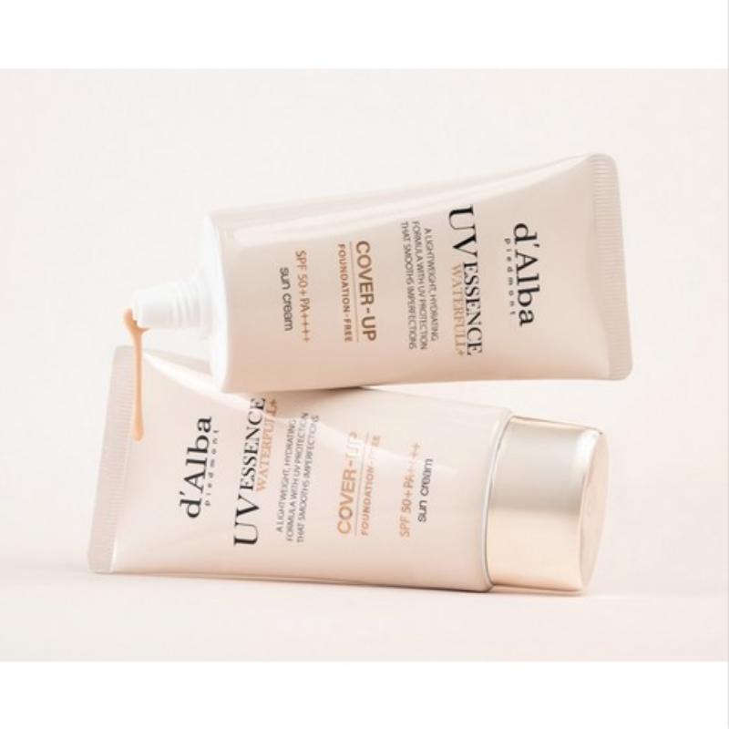 d'Alba Waterfull UV Essence Tone-Up Sun Cream Cover Beige 50ml (2 Options)