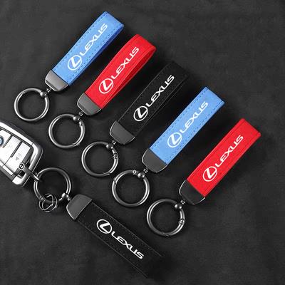 Car Zinc Alloy Leather Keychain Keyrings Accessories For GS IS LS500h ES260 ES300h RX350h NX260 UX260 LM LC RZ450e TX RC