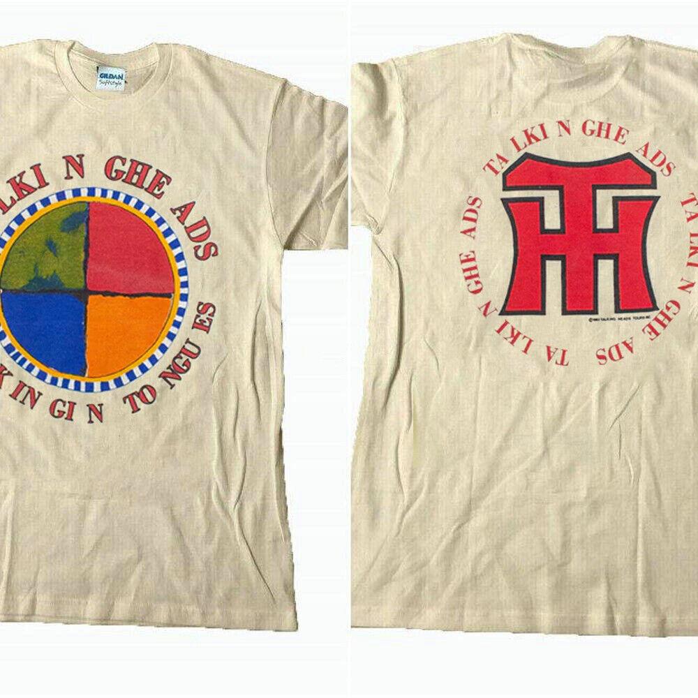 

Talking Heads speaking in tongues concert muscle Sand t shirt 1983 white 4XL