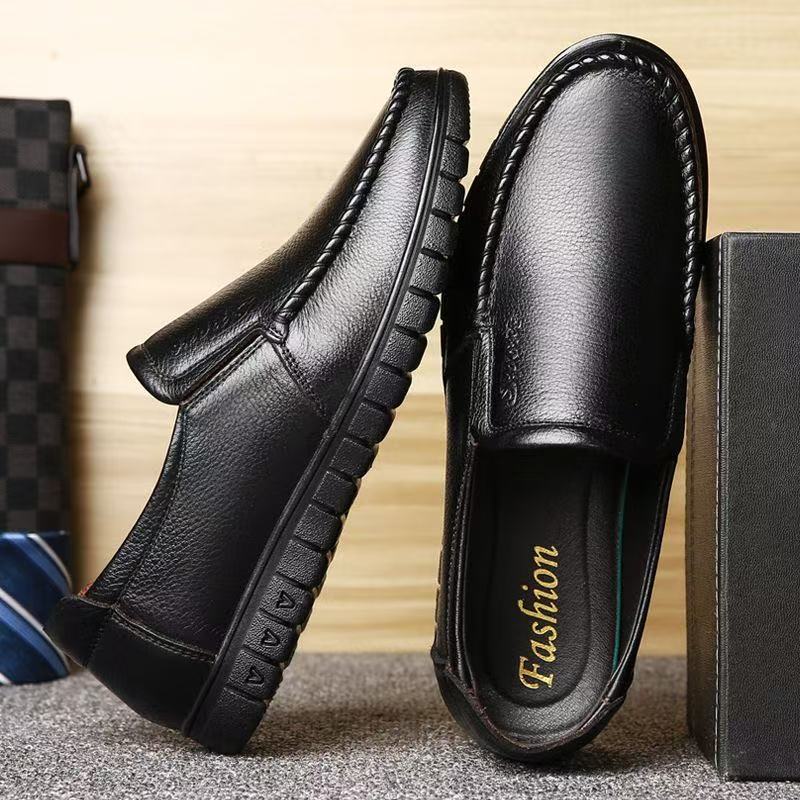 Men's Fashion One-step Formal Shoes-fashionable British Style, Durable Rubber Sole, Comfortable, Business Casual, One-step, Lazy Shoes