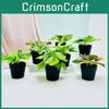 Miniature Greenery Container With Lifelike Leaves For Indoor Garden And Decor