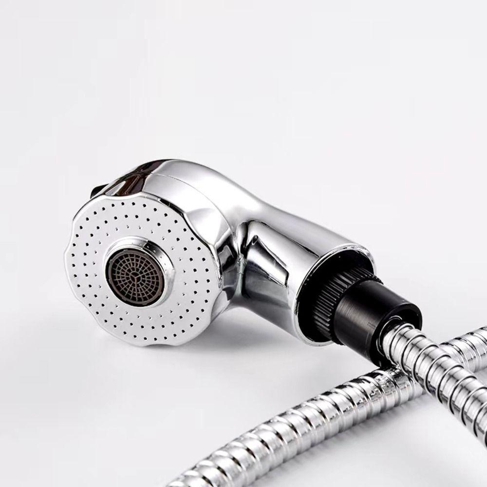 Large Head Design Pull Out Faucet Retractable Pull-Out Structure Mixer Tap Hotel Restroom