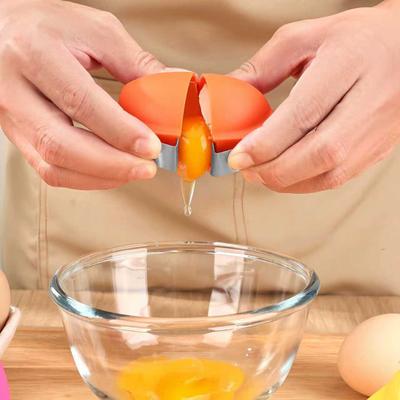 Abridor de Casca de Ovo Ergonômico Quebra-Ovo Descascador de Ovo Multifuncional para Cozinhar Assar Cozinha Removedor de Casca de Ovo
