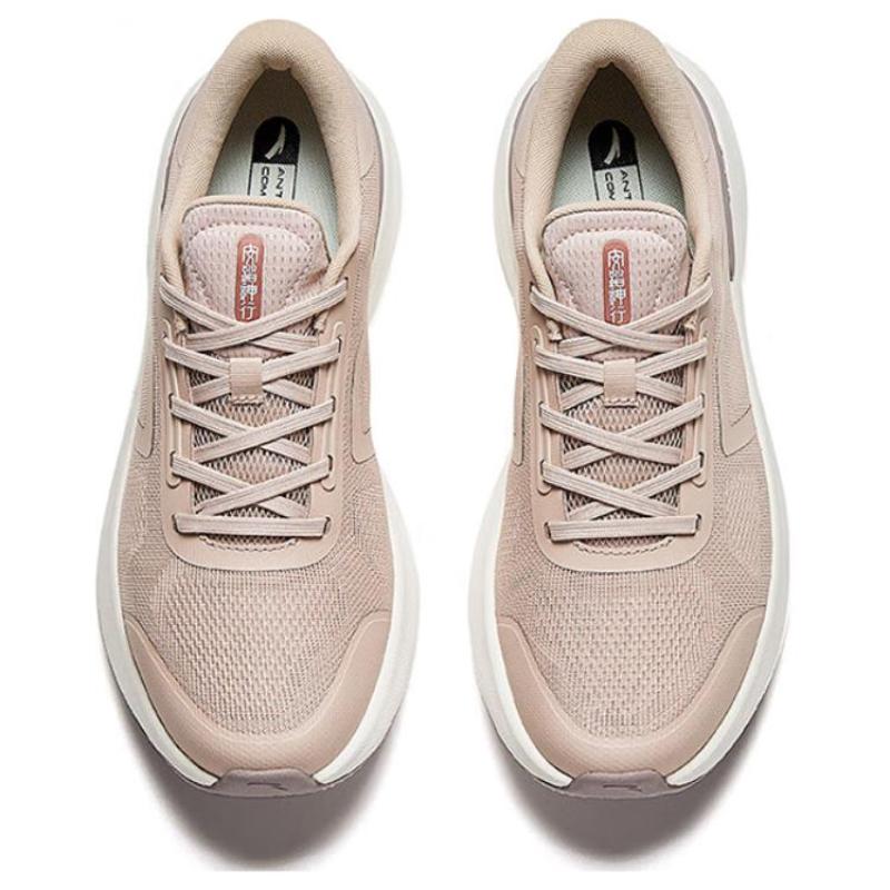 Anta Cushioning Wear-Resistant Low-Top Running Shoes Women's Gray Pink Sneakers 122427718-4