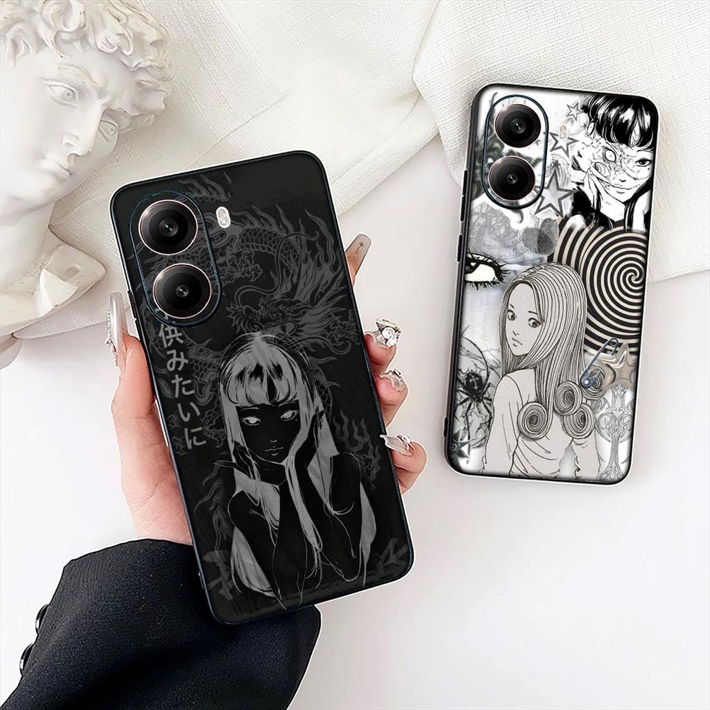 Cartoon Tomie Junji Ito Collection Phone Case for Samsung Galaxy S22 S21 S20 FE Ultra Plus A35 A36 A37 A33 A34 A04 A71 Cover