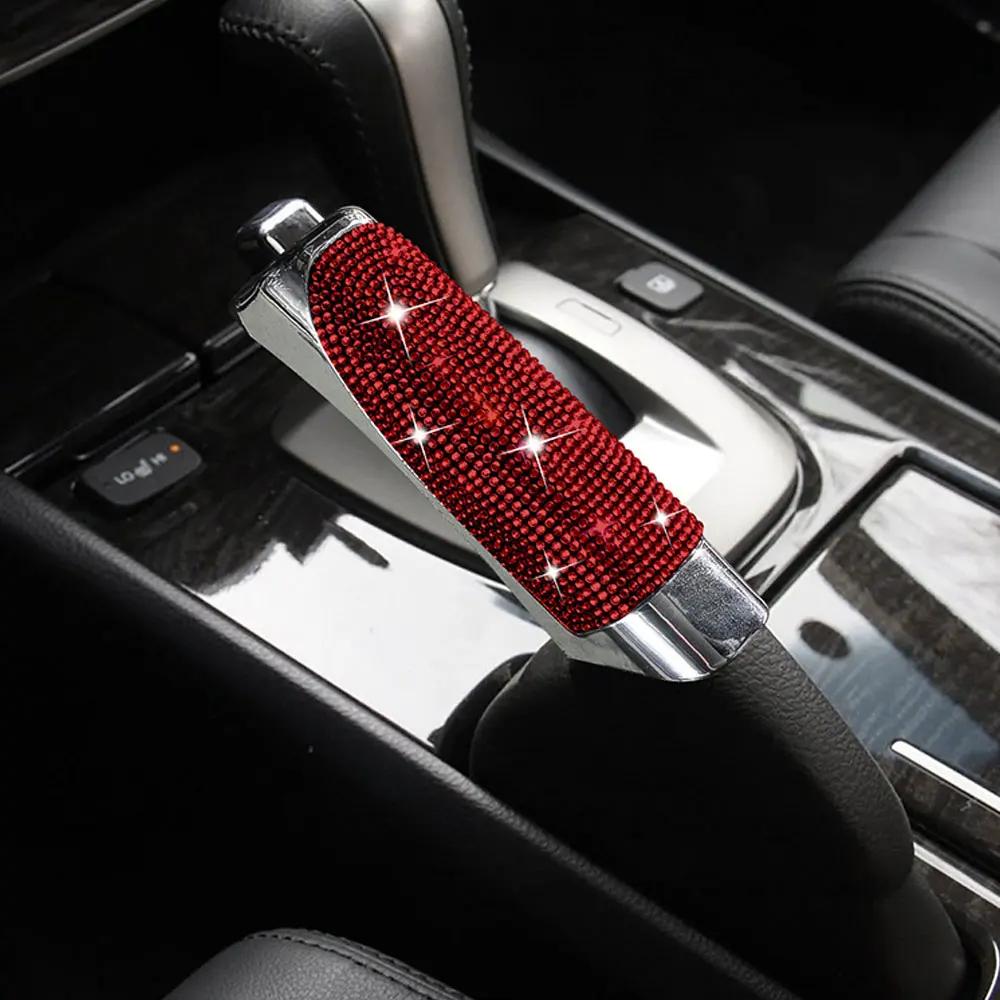 1Pc Luxury Bling Car Gears Handbrake Cover Car Decoration Universal Car Decoration Diamond Assessoires Interior for Women Girls