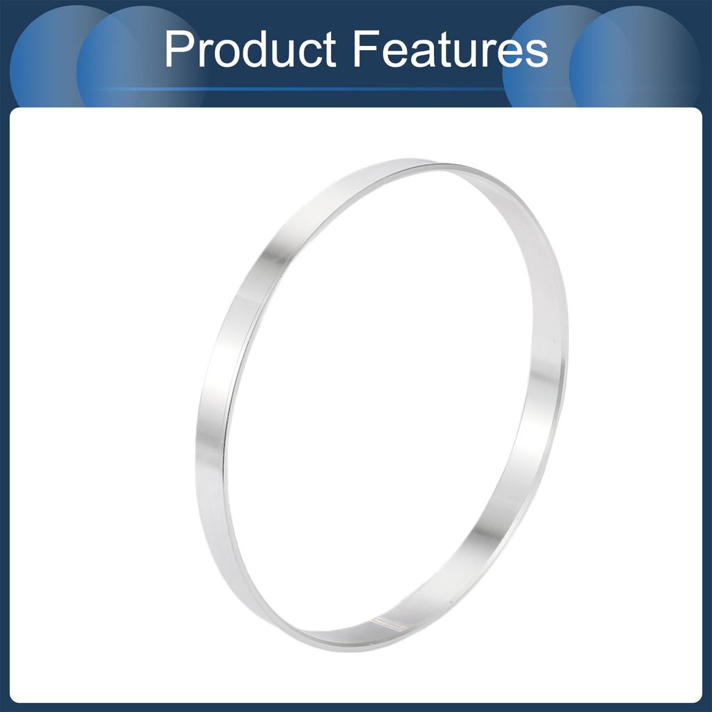 INFINAUTO Hub Centric Rings, 108mm OD X 106.1mm ID, Aluminum Alloy, Silver Tone, 4 Pieces