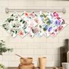 6PCS Flowers Print Swedish Dishcloths Eco-Friendly Kitchen Rags Absorbent Dish Towels Reusable Washable Cleaning Cloth