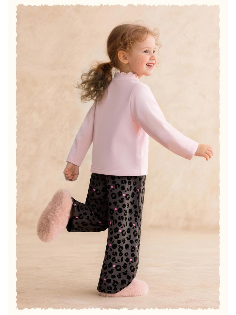 Tongbei 2025 Winter Girls' Cute Lace Collar T-shirt - Korean Style