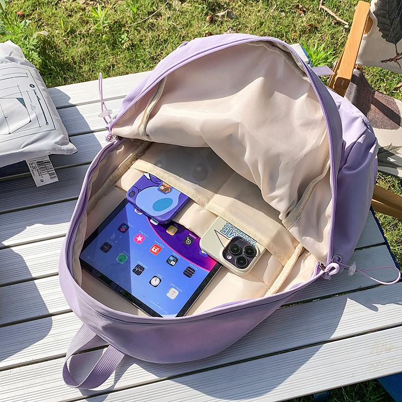 School bag High value backpack Junior high school casual simple light outdoor commuting versatile large capacity shoulder