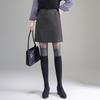 Women's High-Waisted A-line Sheath Skirt, Elegant Hip-Hugging Design for Autumn/Winter 2025