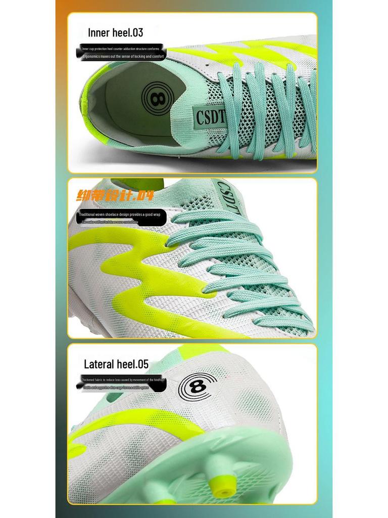 Kids' Cross-Border Football Shoes for Boys & Girls - TF Turf & AG Long Spikes, Ideal for Primary & Middle School Students