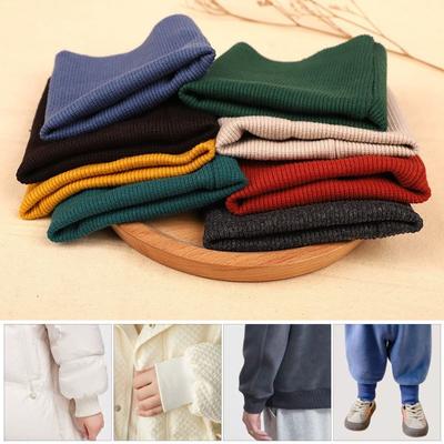 Polsino a Coste Lavorato a Maglia Elasticizzato Elastico Tessuto a Coste Tubolare Lavorato a Maglia Accessori da Cucito Cucito Giacca Adulti Bambini