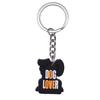 New Arrival Adorable Pet Dogs PVC Soft Keychains Bag Hanging Pendant Car Keyrings Animals Key Chains Accessories Wholesale Gift