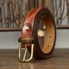 2024 Leather Belt Women'S Trend Personalized Retro Pure Cowhide Denim Pin Buckle Belt