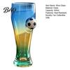 Large Capacity Wine Glass Soccer Beer Glass, 420ml Craft Pint Mug Party Atmosphere Decor with Football Decor, Pub Drinking Cup for Home Bar