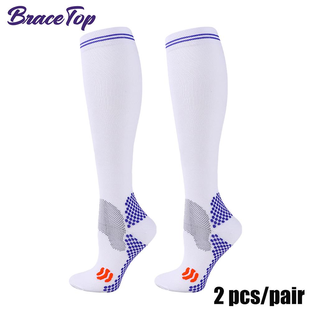 1 Paar Sportstrümpfe Kompression Golf Sportsocken Medizinische Pflegestrümpfe Krampfadern vorbeugen Socken Passend für Rugby-Socken