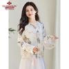 Yuzhaolin Women's New Chinese Style Embroidered Short Cardigan Jacket