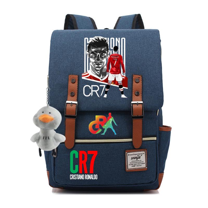 Modischer Anime CR7 Teenager Schüler Schultasche Herren und Damen Freizeit Rucksack