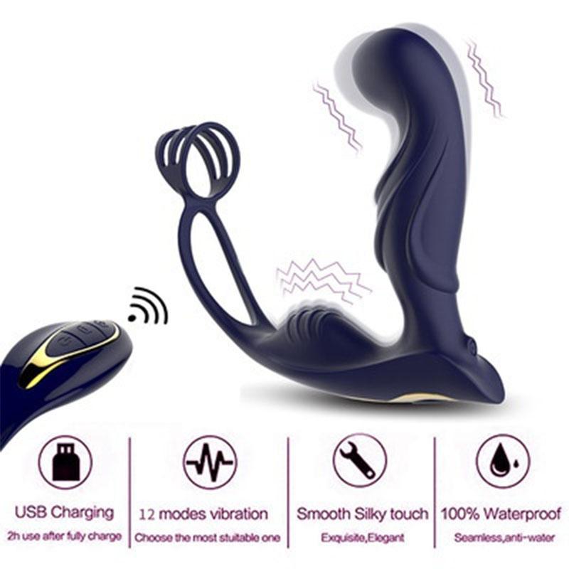 Men's Sex Toys Vibrator Butt Plug Vibration Toys Anal Vibrators Silicone Waterproof G Point Stimulate Prostate Massager