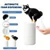 Dispenser di Sapone Schiumogeno a Forma di Piccione Uccellino Blu Creativo Dispenser a Sensore Infrarossi Cucina