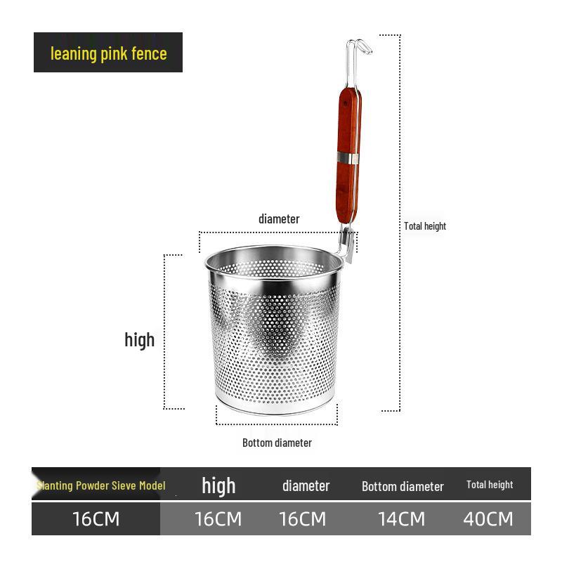 Stainless Steel Large Slotted Spoon for Mala Tang, Noodle Scooping, Boiling Soup, Straining & Hot Pot Vegetable Basket