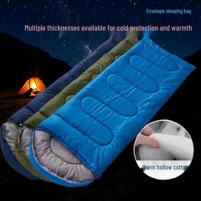 Kompakter Outdoor-Camping-Schlafsack für Herbst und Winter – Warm, Kältefest und Tragbarer Einzel-Baumwollschlafsack