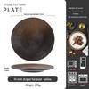 Japanese Ceramic Retro Dining Plate for Pasta, Steak, and Desserts