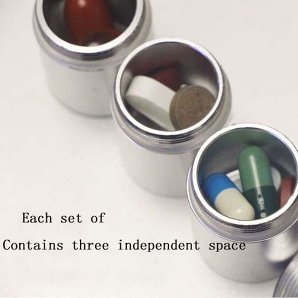Case Medicine Storage Aluminum Zinc Zinc Alloy Pocket Medicine Case Pill Container Organizer Box Pill Box