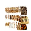 5-Piece French Retro Gold Pearl Ear Cuff Set for Women