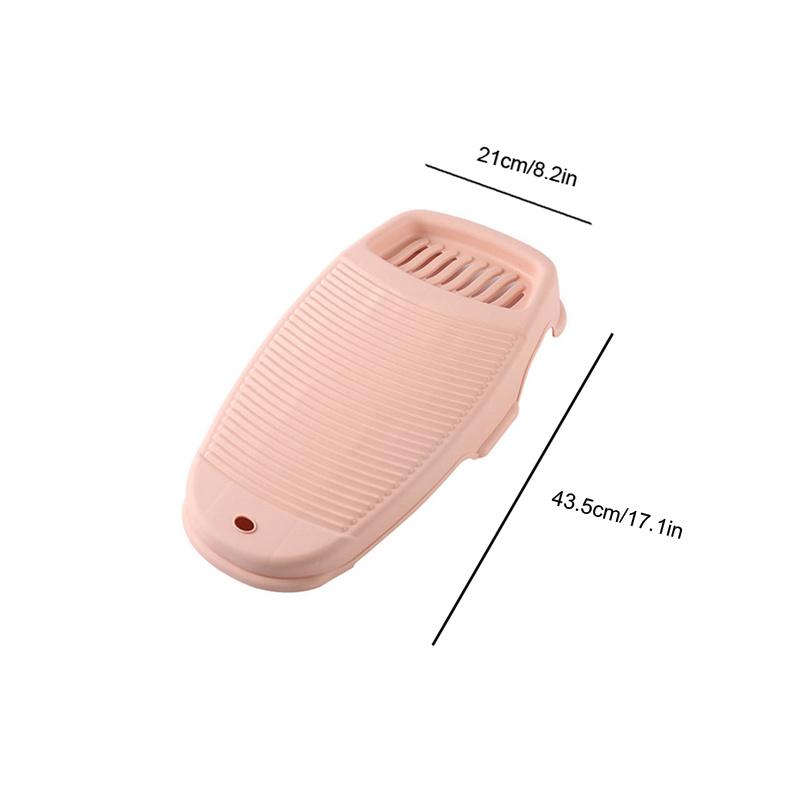 1pc Creative Plastic Thickened Old-fashioned Mini Washboard With Soap Dish - Perfect For Household Laundry!