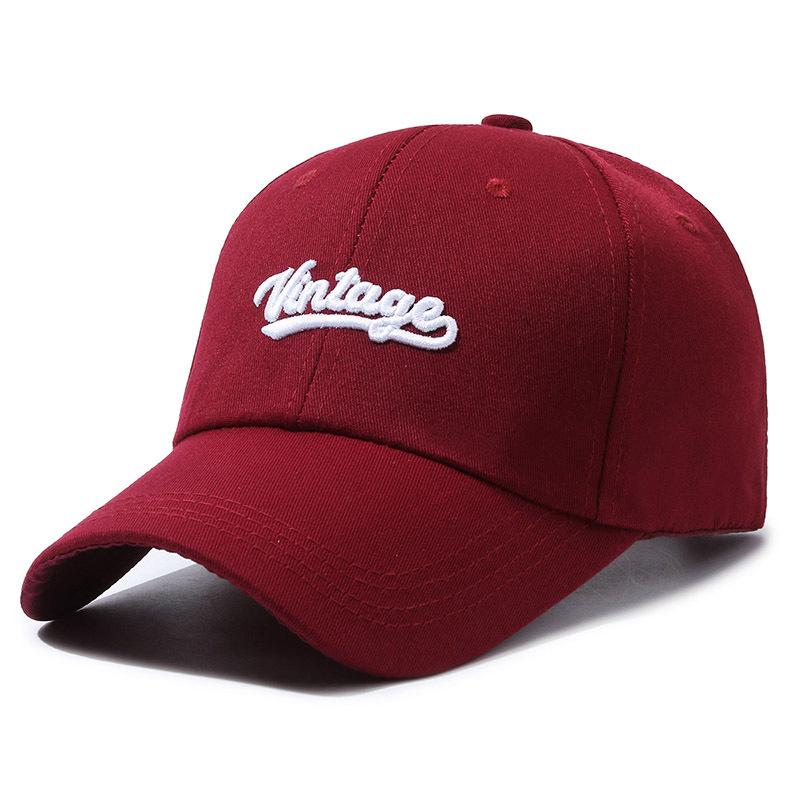 Vintage Embroidery Letter Baseball Cap Outdoor Breathable Peaked Caps Gifts