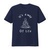 Zen Inspired Its a Way of Life T Shirt with Peaceful Buddha Image for Serene Style Vintage Washed Soft Designer Clothes