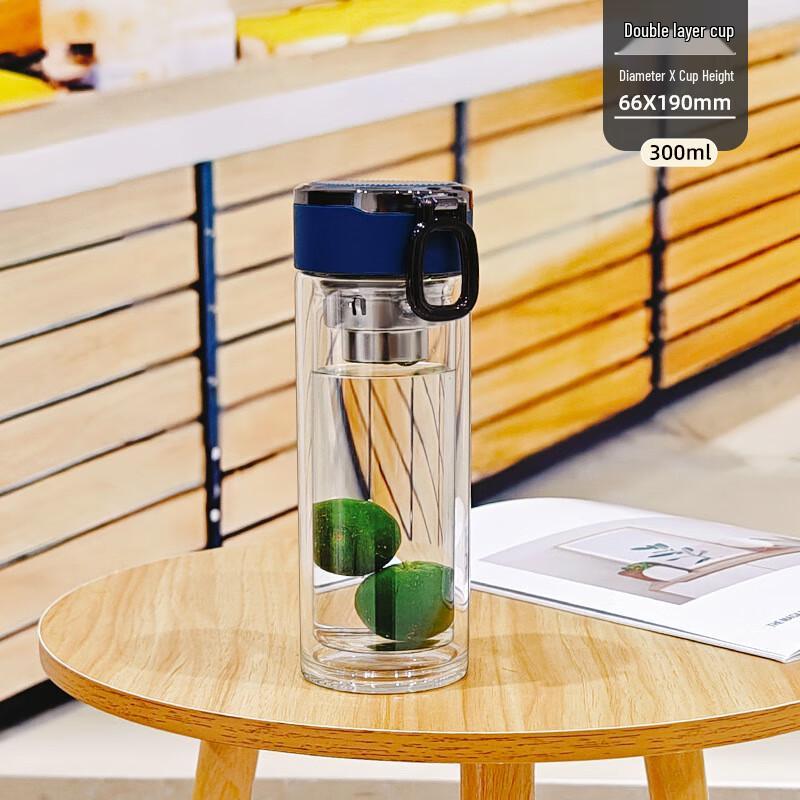 Double-Layer Borosilicate Glass Car Cup
