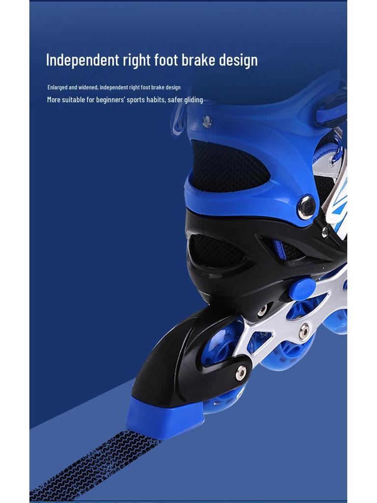 Kids' Inline & Ice Skates Set for Ages 3-15 - Beginner Rollerblades for Boys & Girls