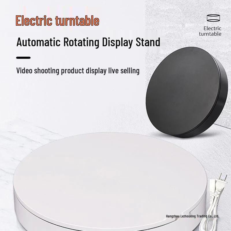 Electric Rotating Display Stand with Remote Control for Photography & Live Streaming