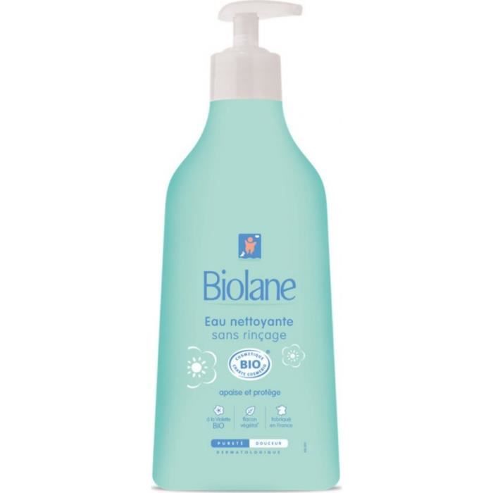 Eau Nettoyante - Biolane - 500ml - Hypoallergénique - Bio - Peau Sensible