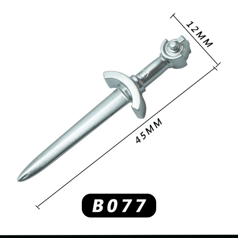 Medieval Knight Scene Minifigure: Fountain, Rapier, Compatible with LEGO Bricks