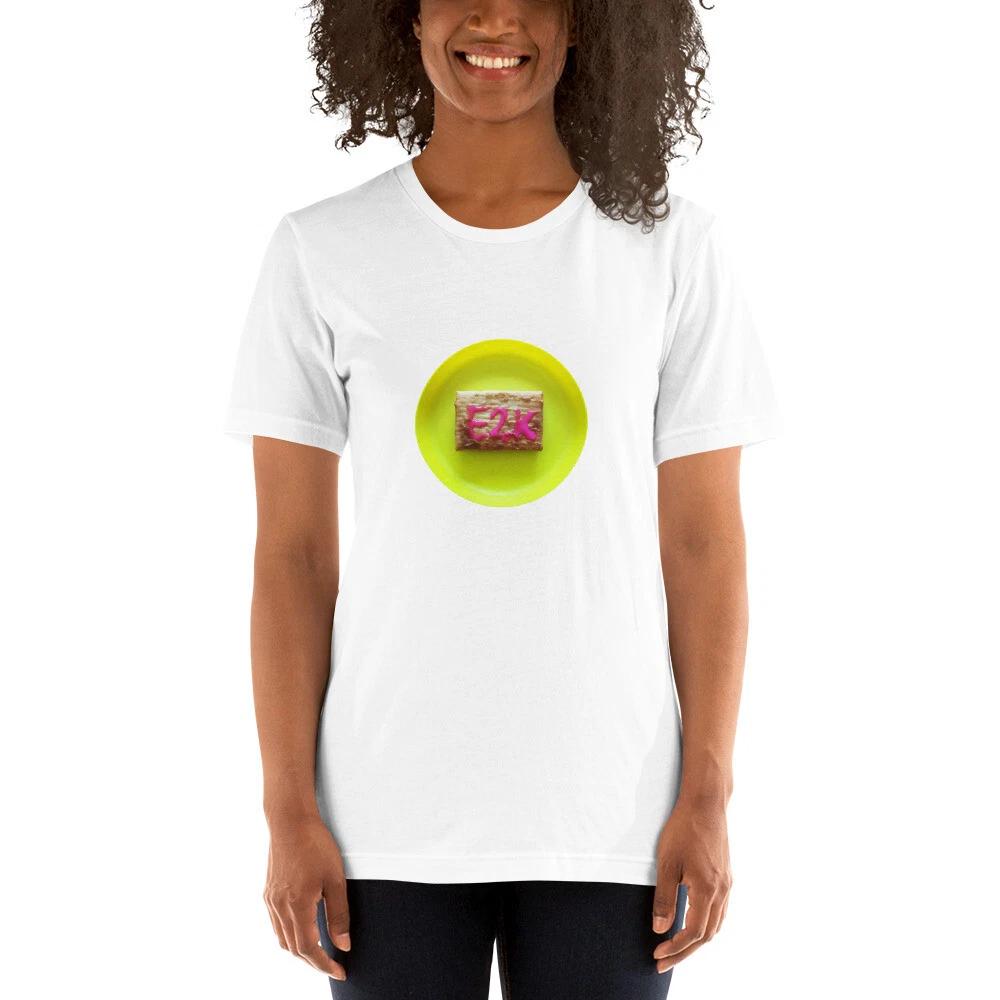 

E2K Toaster Unisex T-Shirt toast pink frosting strawberry breakfast snack food M