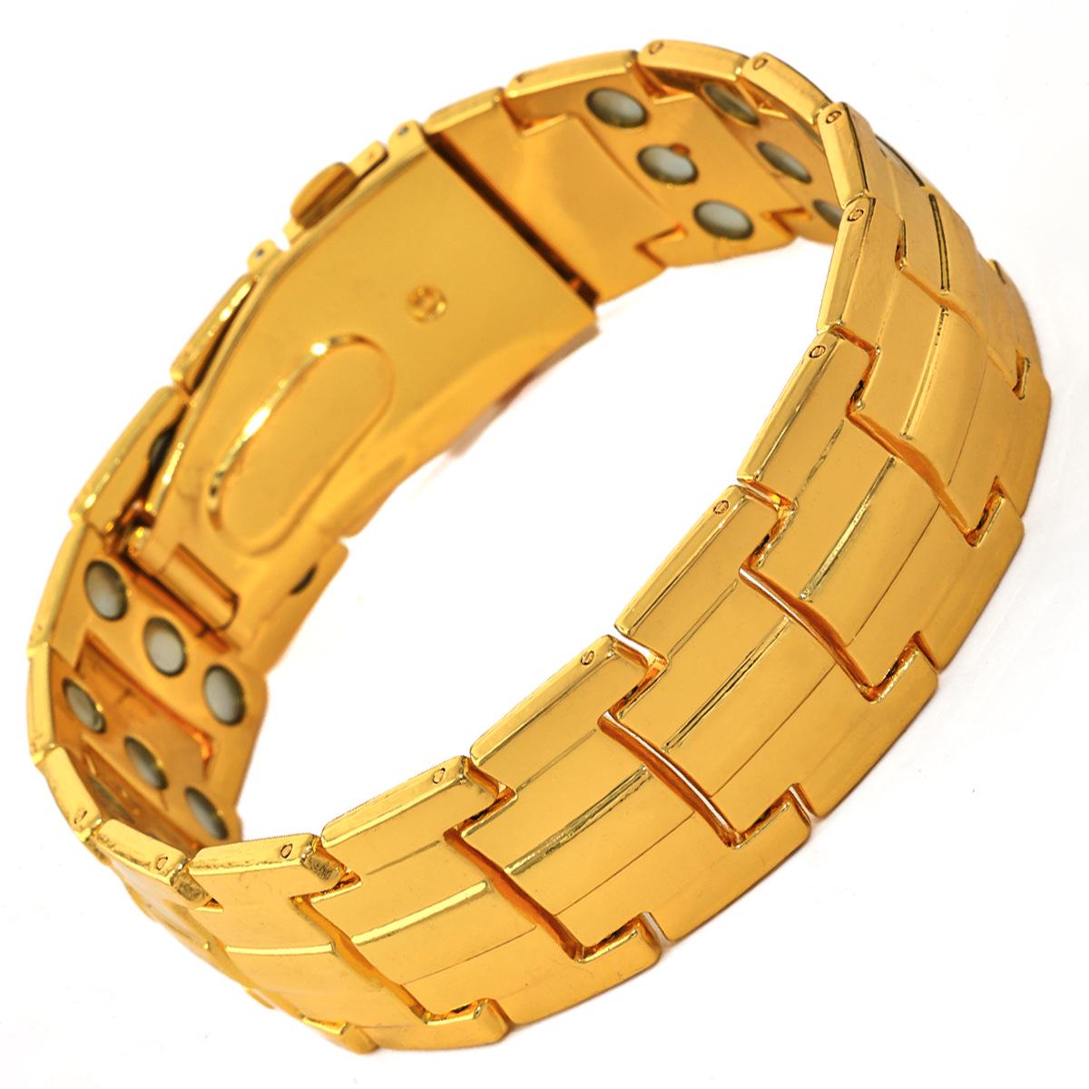 Винтажный магнитный браслет с пряжкой от часов: Регулируемый трехрядный ретро-дизайн для пар