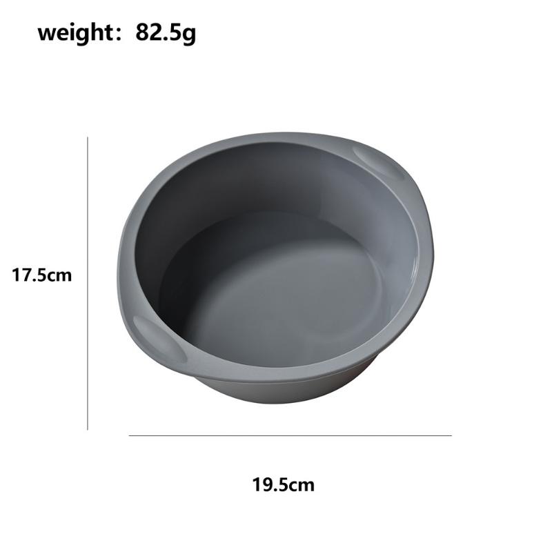 Silicone Cake Mold Round & Square Non-stick Baking Pan for DIY Bread Cupcake and Desserts Easy-to-Release Home Baking Tool