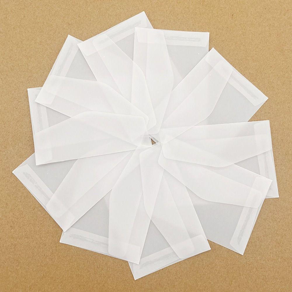 Semi Clear Transparent Envelope Scrub Card Packing Bag Invitation Card Holder Invitation Letter