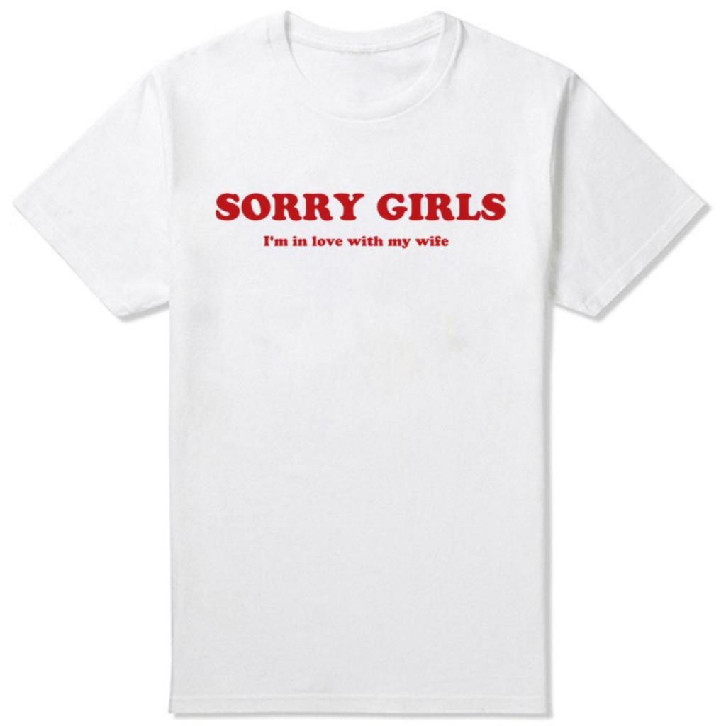 Zabawne Koszulki Sorry Dziewczyny Jestem Zakochany w Mojej Żonie Męskie Bawełna Humor Streetwear Koszulka Z Krótkim Rękawem Unisex Luźne Ubrania