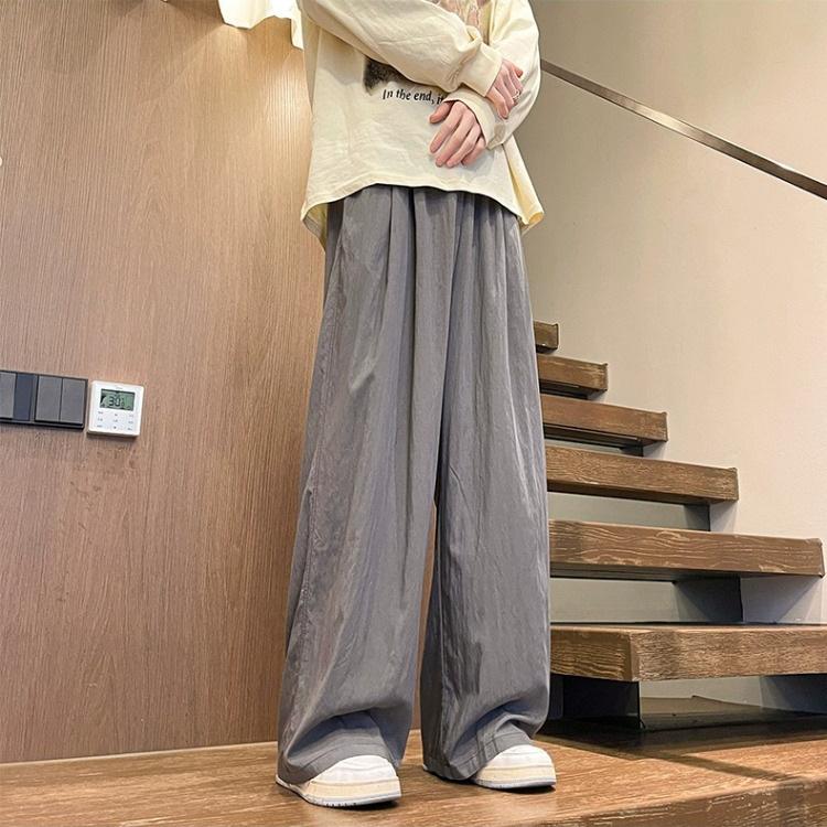 Lazy Style Yamamoto Pants Summer Thin Quick-drying Wide-leg Pants Tall and Extended Draping Loose Pants for Women