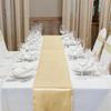 Bordslöpare i satin 108 x 12 tum Skrynkelfri bordslöpare Enfärgad bordslöpare för Bröllop Födelsedagsfester Banketter Matsalsbordsdekor