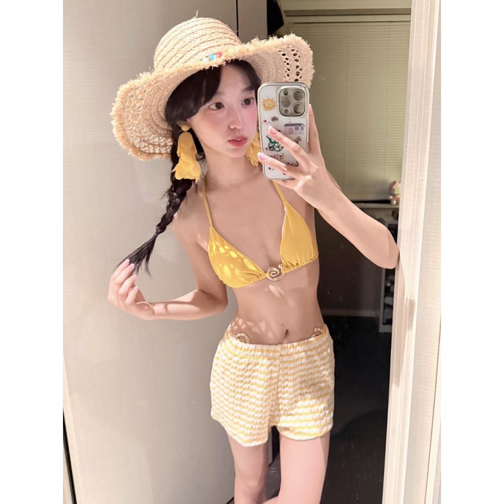 2026 Women's Three-Piece Slimming Bikini for Sweet Vacation