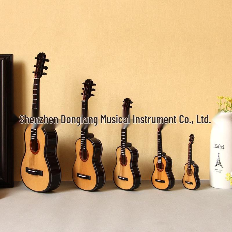 Mini Cutaway Classical Guitar Figurine - Folk Doll Instrument for Birthdays, Graduations, or Christmas Gifts for Adults