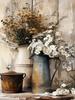 Oil Painting By Numbers Flower Chair Coloring By Numbers Vase Digital Painting Daisy Canvas Handpainted Coloring DIY Kit Gift