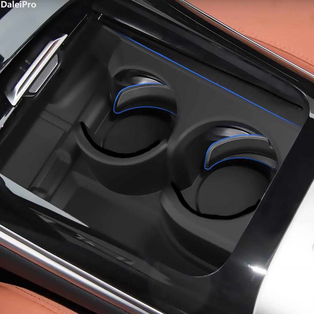 For Mercedes-Benz GLC 2023 2024 2025 X254 Armrest Storage Box Silicone Center Console Tray Cup Holder Modification Accessories
